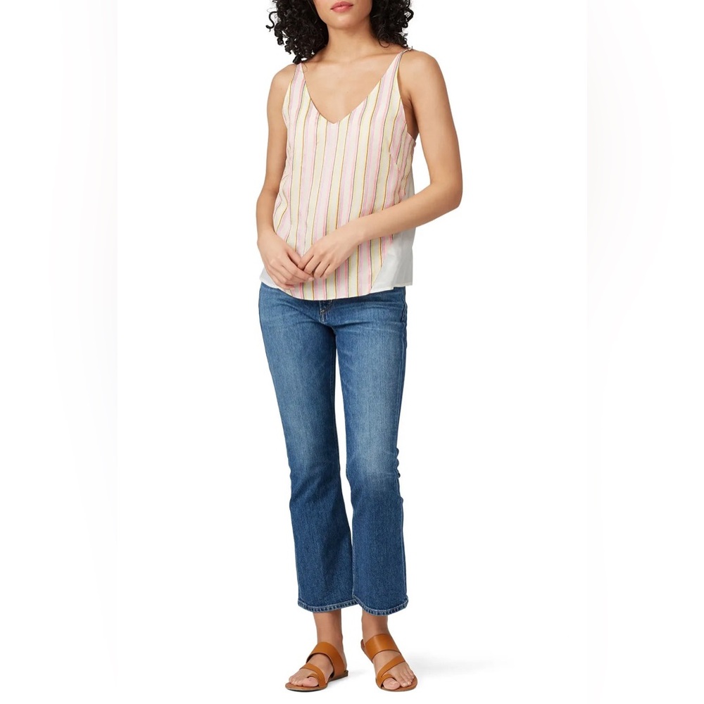 J Brand Lucy Cami Neon Stripe Tank Top
